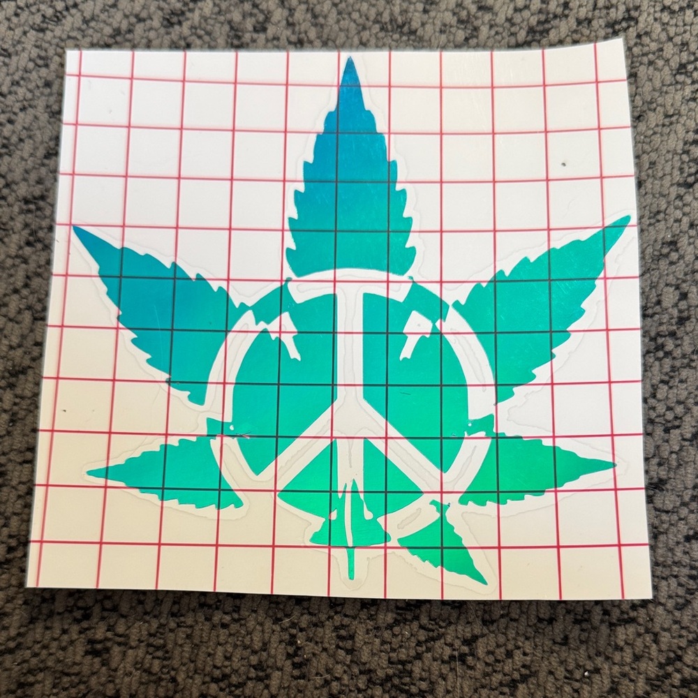 Peace Leaf Decal